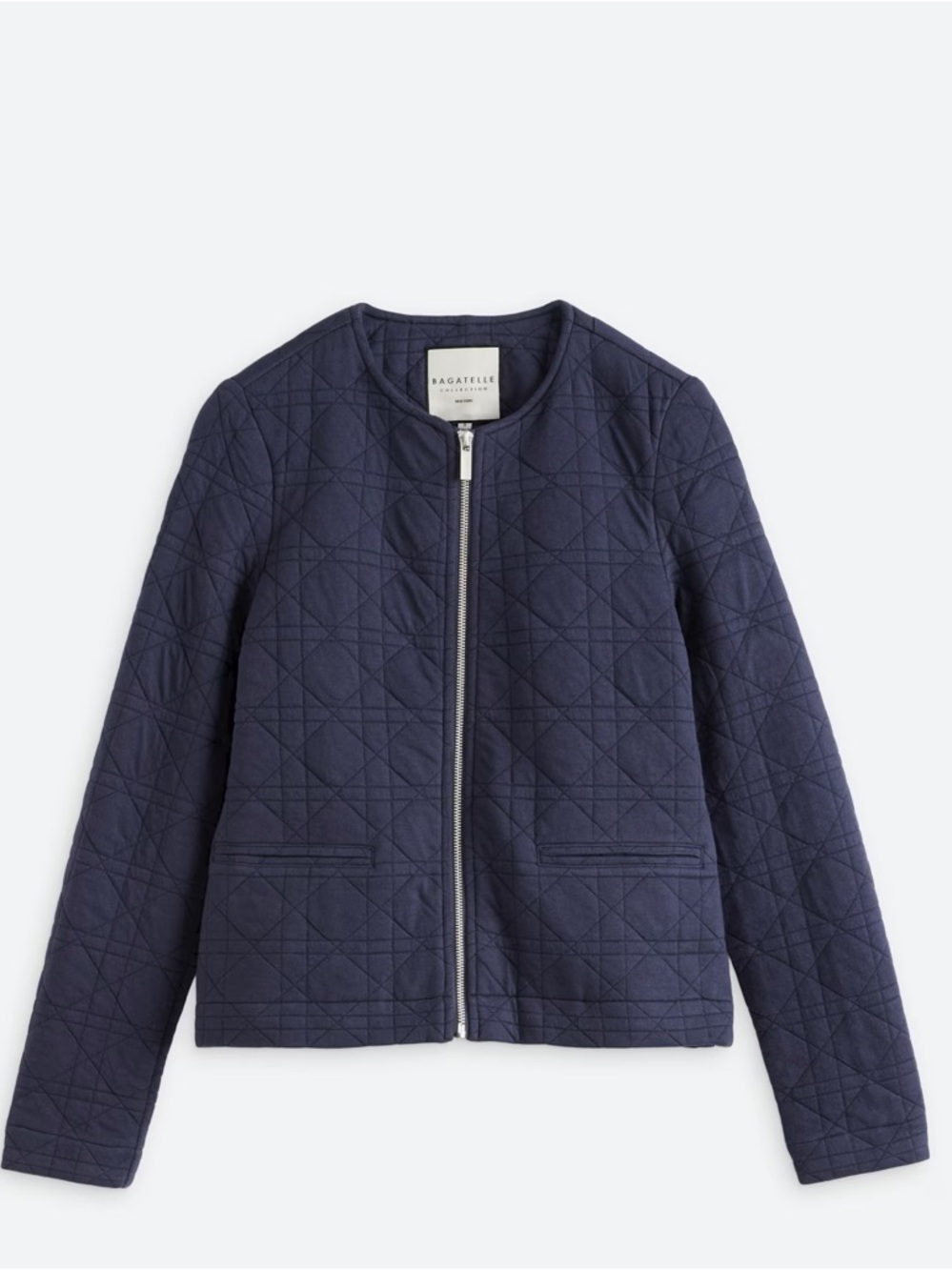 NWT BAGATELLE
Cora Collarless Quilted Knit Cropped Jacket - Picture 1 of 7